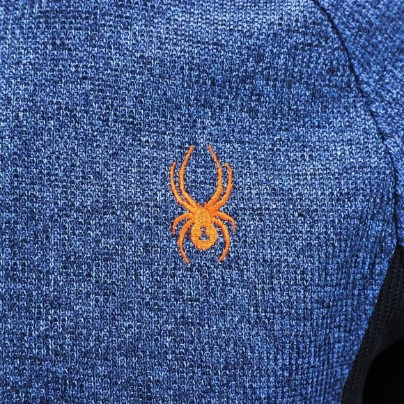 New Spyder Men's Constant Full Zip Sweater Blue​ - Picture 4 of 5